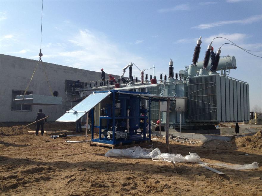 凱潛真空濾油機(jī) 甘肅隴西孫家坪330KV變電站設(shè)備調(diào)試現(xiàn)場